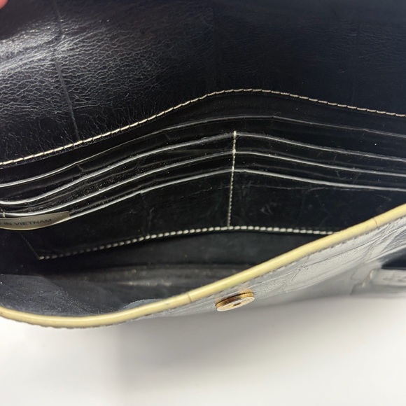 Staud Black Croc Embossed Holly Convertible Shoulder Bag - Picture 10 of 14